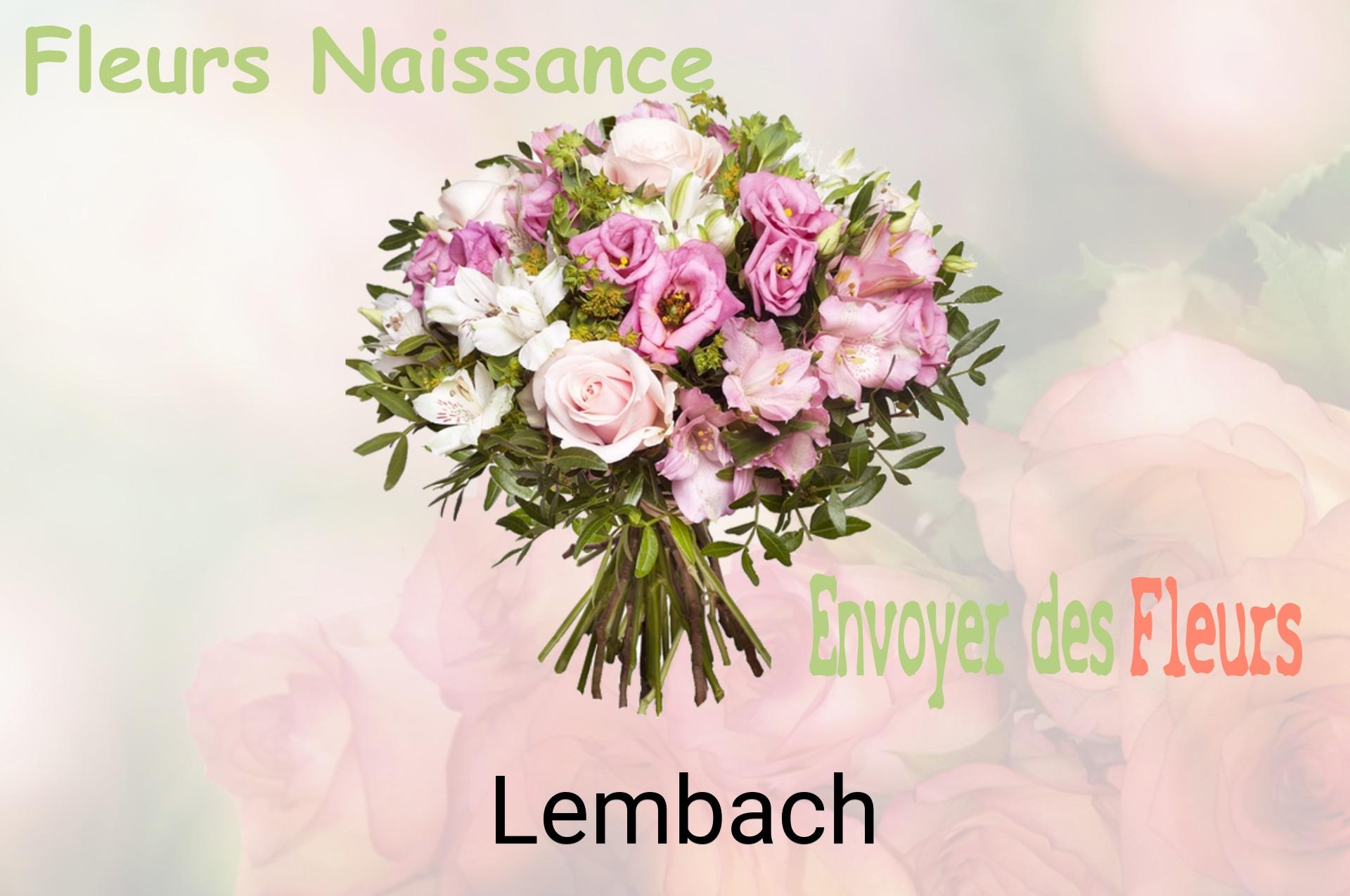Bouquet de fleurs de naissance livré à Lembach